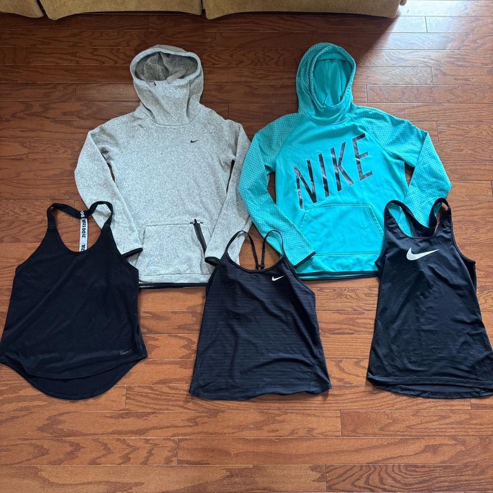 Nike Lot Size Small Hoodies Tanks Athletic Bundle Dri Fit Activewear Set